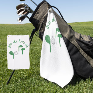Lustiger Vatertag Für die Liebe zum Golf-Typograph Golfhandtuch