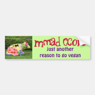 lustiger veganer Autoaufkleber