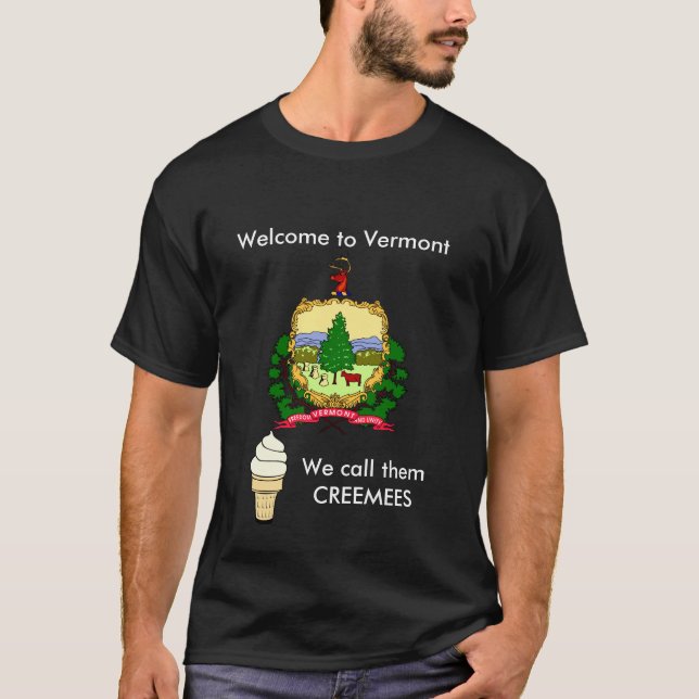 Lustiger Vermont-Witz-T - Shirt (Vorderseite)