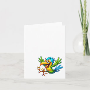 Lustiger verrückter Vogel #4, Dankeskarten Dankeskarte