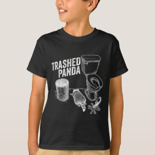 Lustiger verwüsteter Panda betrunkener Waschbär Me T-Shirt