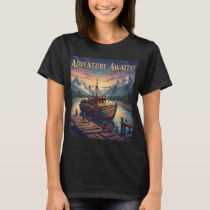 Lustiger Vintage-Angelsinn Vintage-Angelgrafik T-Shirt