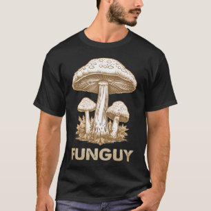 Lustiger Vintage-Typ Funguy Lustige Pilze Pilz Pil T-Shirt