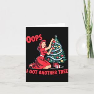 Lustiger Vintage-Weihnachten Oops, ich habe einen Karte