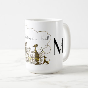 Lustiger Vogelbeobachter-Druck personalisiert Kaffeetasse