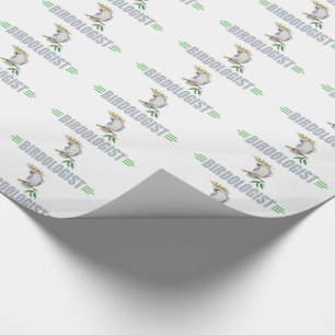 Lustiger Vogelliebhaber-Nymphensittich Geschenkpapier