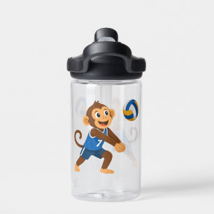 Lustiger Volleyball-Affe Athlet Smart Wasserflasch Trinkflasche