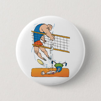 Lustiger Volleyball Button