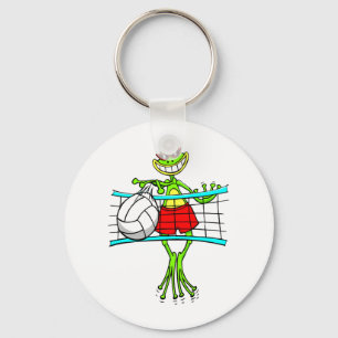 Lustiger Volleyball Schlüsselanhänger