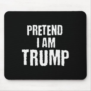 Lustiger vorgespielter Ich bin Trump Halloween pol Mousepad