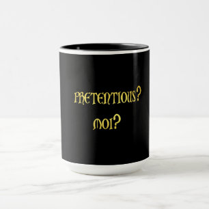 Lustiger vornehmer Witz Tasse