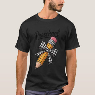 Lustiger Vorschul-Bleistift-Bogen Zurück zur Schul T-Shirt