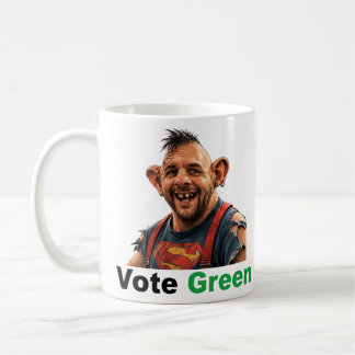 Lustiger Vote Green Becher Zack Polanski Parodie P Kaffeetasse
