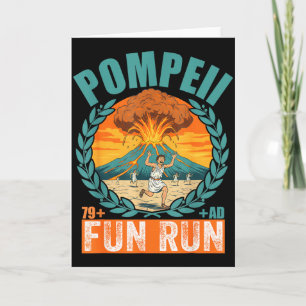 Lustiger Vulkan Pompeji Fun Run Geographie Vulkano Karte