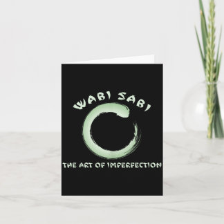 Lustiger Wabi Sabi Zen Enso Kreis Yoga Meditation Karte