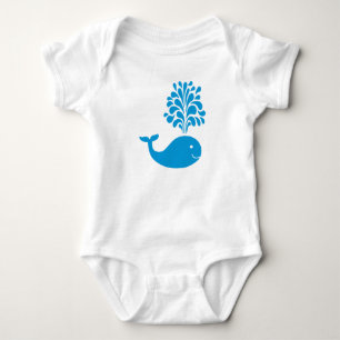 Lustiger Wal Baby Strampler