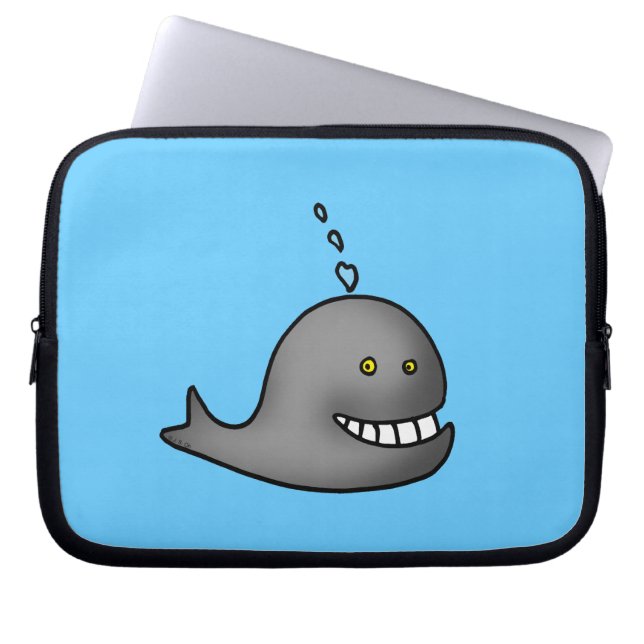 Lustiger Wal Laptopschutzhülle (Vorderseite)