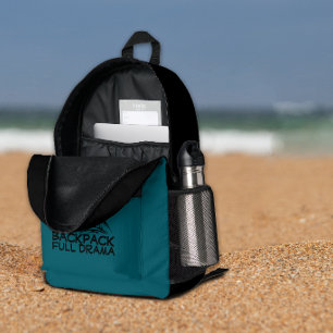 Lustiger Wander-Rucksack in Blau für Wanderungen Bedruckter Rucksack