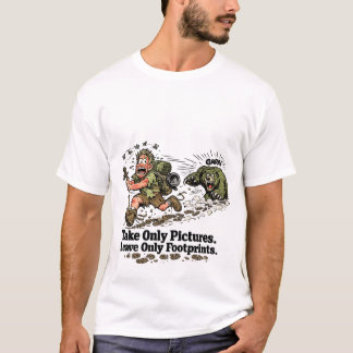 Lustiger Wanderer, der nur Bilder macht T-Shirt