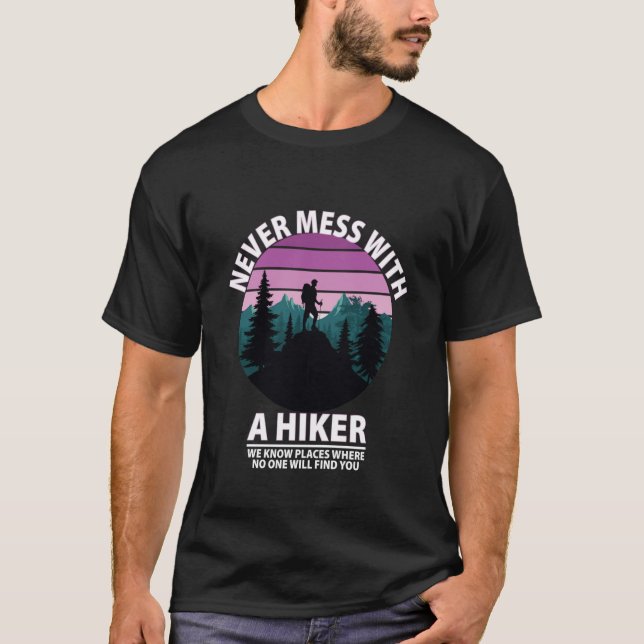 Lustiger Wanderhumor T-Shirt (Vorderseite)