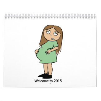Lustiger Wandkalender für schwangere Frauen