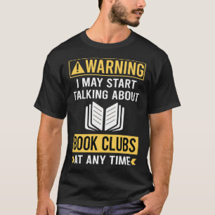 Lustiger Warnungsbuchclub T-Shirt