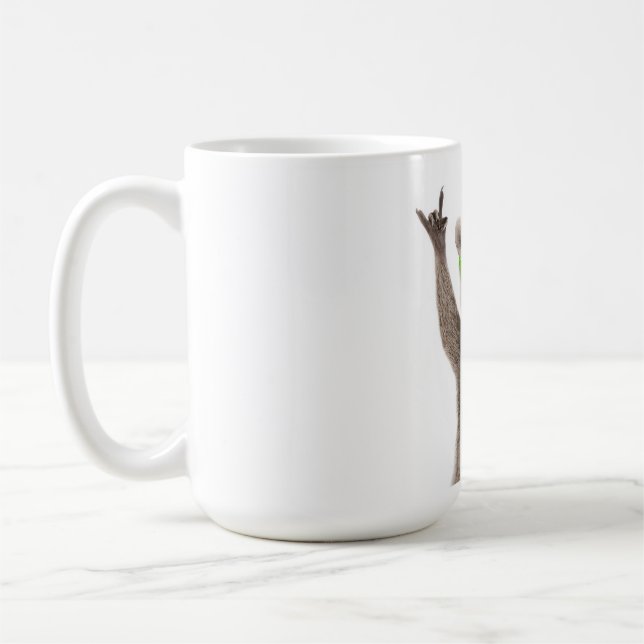 Lustiger Waschbär Kaffeetasse (Links)