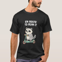 Lustiger Waschbär-Meme Kawaii sarkastischer Humor