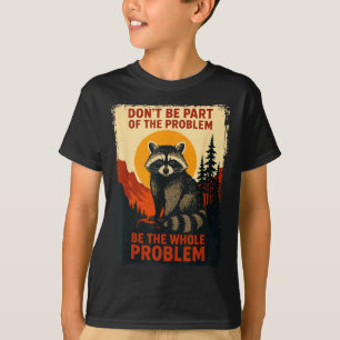 Lustiger Waschbär Natur Wildtier Outdoor Grafik Sa T-Shirt