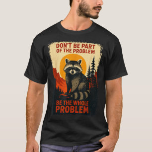 Lustiger Waschbär Natur Wildtiere Outdoor Grafik S T-Shirt