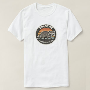 Lustiger Waschbär, Timothy Seattle Wildlife-Legend T-Shirt