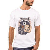 Lustiger Waschbär „Trash Panda Life“ Süße Zeichent