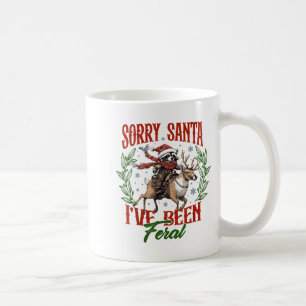 Lustiger Waschbär Weihnachtsurlaub Tut mir leid, S Kaffeetasse