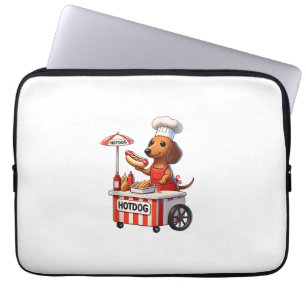 Lustiger Weenie-Dachshund-Hund-Wurst-Hotdog-Sandwi Laptopschutzhülle
