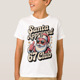 Lustiger Weihnachten 67 Meme - Retro Santa Approve T-Shirt