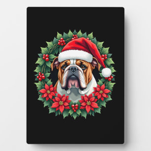 Lustiger Weihnachten English Bulldog Tank Top Fotoplatte