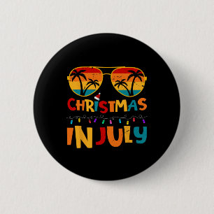 Lustiger Weihnachten im Juli Santa-Hut Sungles Som Button