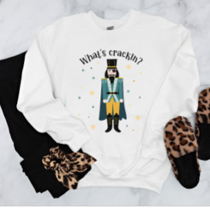 Lustiger Weihnachten Retro Vintage Nussknacker Sweatshirt
