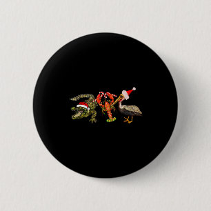 Lustiger Weihnachts-Alligator-Pelikan-Crawfish-Url Button