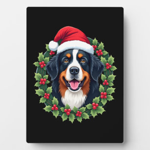 Lustiger Weihnachts-Bernese-Mountain-Dog-Tank-Top Fotoplatte
