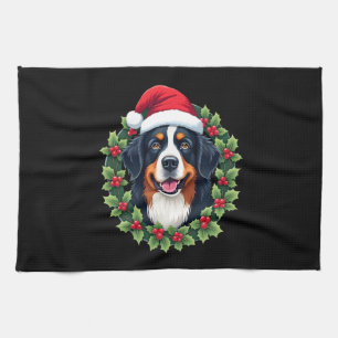 Lustiger Weihnachts-Bernese-Mountain-Dog-Tank-Top Geschirrtuch