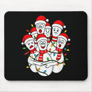 Lustiger Weihnachts-Bowling-Santa-Bowling-Ns-Team  Mousepad