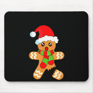 Lustiger Weihnachts-Gingerbread-Mann-Keks Oh Snap Mousepad