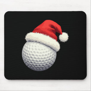 Lustiger Weihnachts-Golf-Santa Ll mit Hut an Xmas  Mousepad
