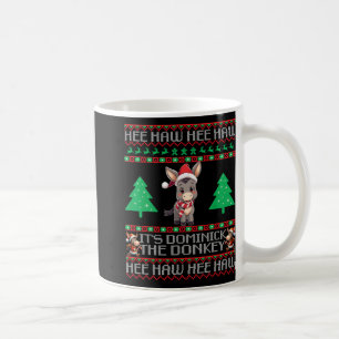 Lustiger Weihnachts-Italienischer Weihnachts-Esel Kaffeetasse