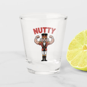 Lustiger Weihnachts-Nussknacker Natürlich Fit  Schnapsglas