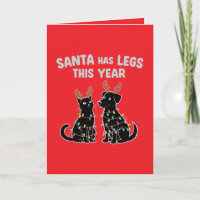 Lustiger Weihnachts-Tier-Humor | Santa hat Beine d
