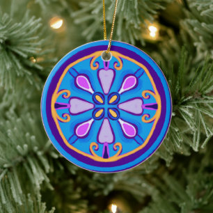 Lustiger Weihnachtsbaumschmuck Keramik Ornament