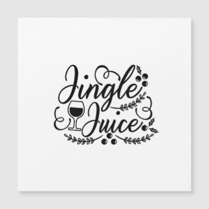 Lustiger Weihnachtsbier-Trink-Jingle-Saft Magnetkarte