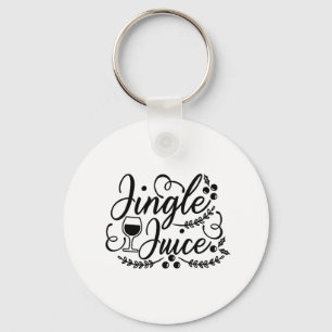 Lustiger Weihnachtsbier-Trink-Jingle-Saft Schlüsselanhänger